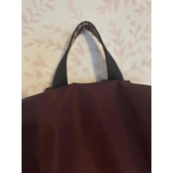 Rebecca Minkoff Maroon Nylon Backpack Pocket Drawstring - Picture 5 of 9